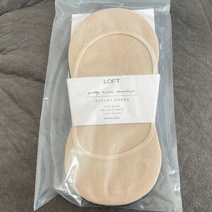 Loft Ballet Socks. 2 pack. Nude and black.